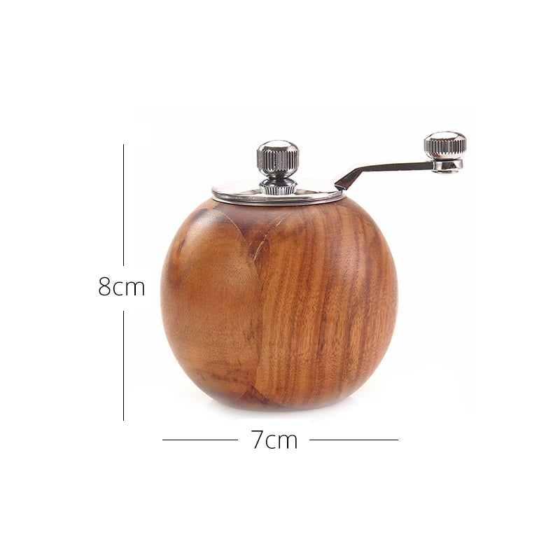 Salt and Pepper Mills, Solid Wood Pepper Grinders With Adjustable Coarseness by Ceramic Rotor, Kitchen Cooking Tools