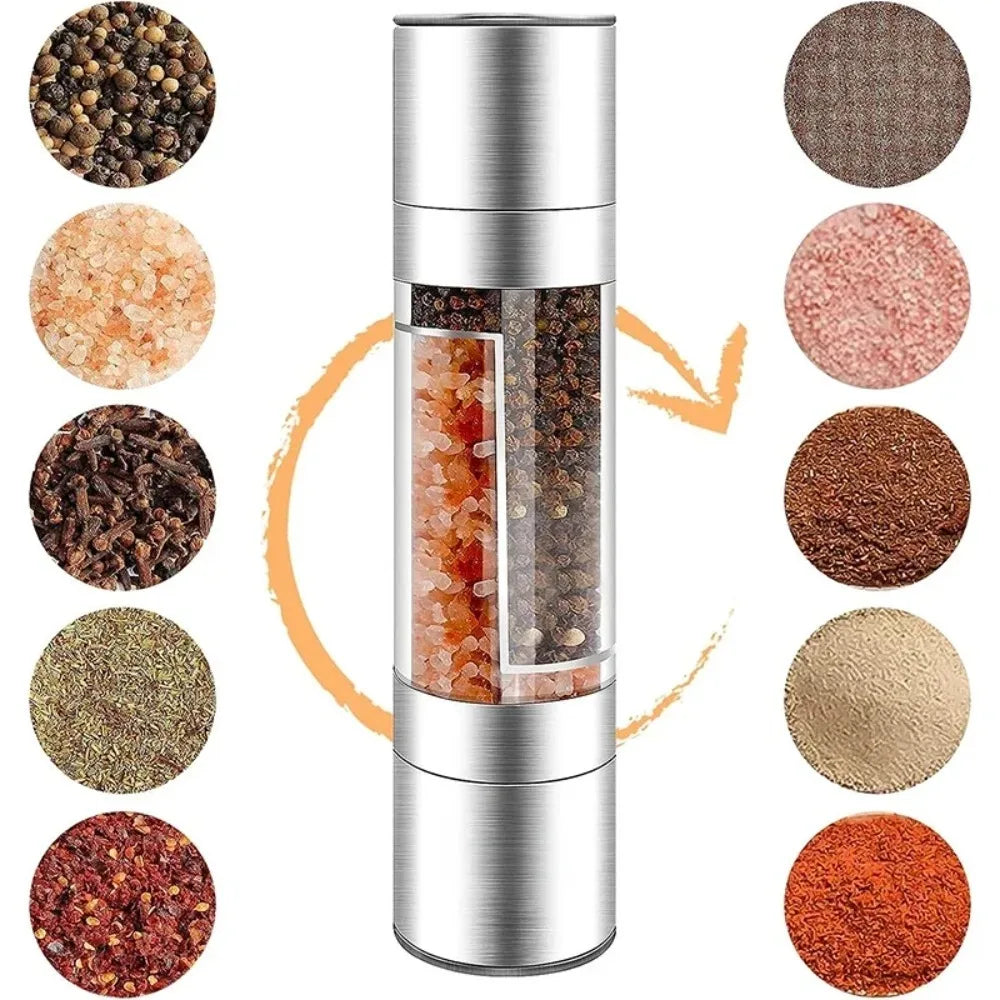2026Salt And Pepper Grinder Double Head Pepper Mill