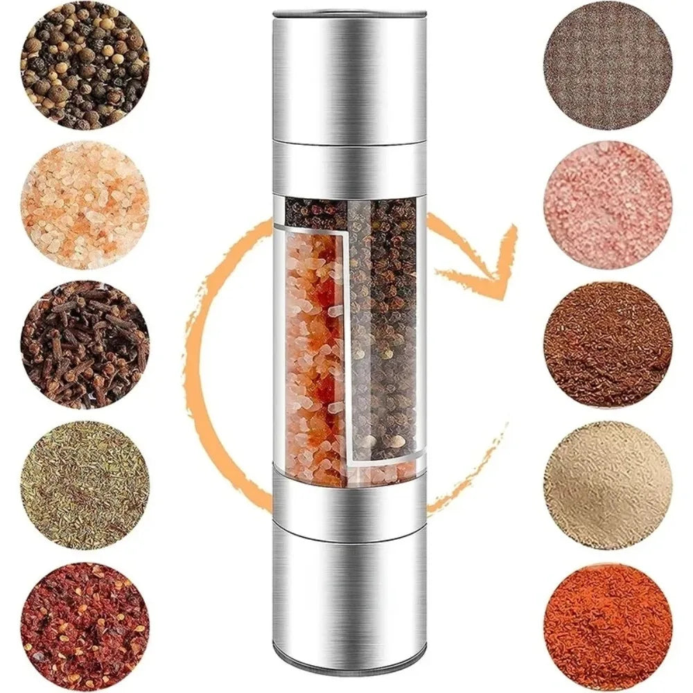 2026Salt And Pepper Grinder Double Head Pepper Mill