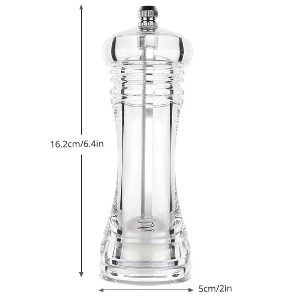 Pepper Grinder Acrylic Pepper Grinder Mill Salt and Pepper Shaker Salt Grinder Pepper Mill Adjustable Coarseness Kitchen Tool