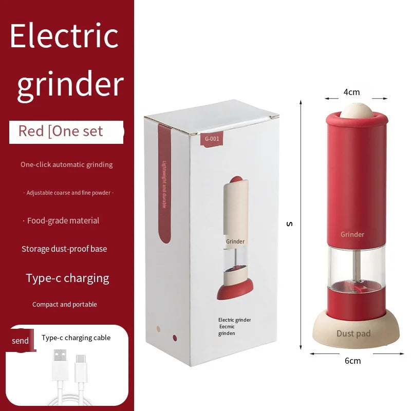 Electric Pepper Grinder for Kitchen Household Use Freshly Ground Sea Salt And Black Grain Sichuan Pepper Powder Maker
