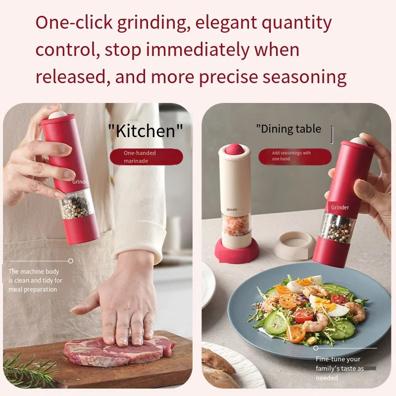 Electric Pepper Grinder for Kitchen Household Use Freshly Ground Sea Salt And Black Grain Sichuan Pepper Powder Maker